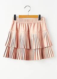Jupe courte coupe droite rose MAYORAL fille