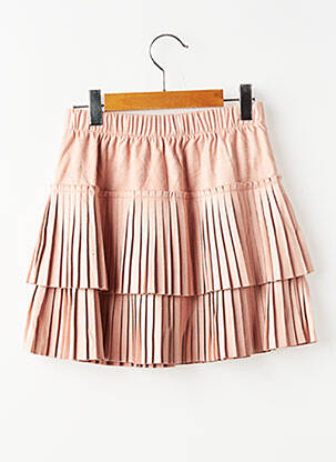 Jupe courte coupe droite rose MAYORAL fille