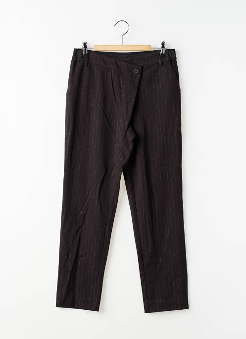 Pantalon droit poches taille élastique noir LE TEMPS DES CERISES fille