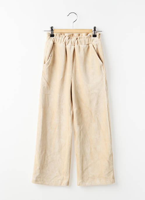 Pantalon droit tissage velours taille ajustable beige MAYORAL fille