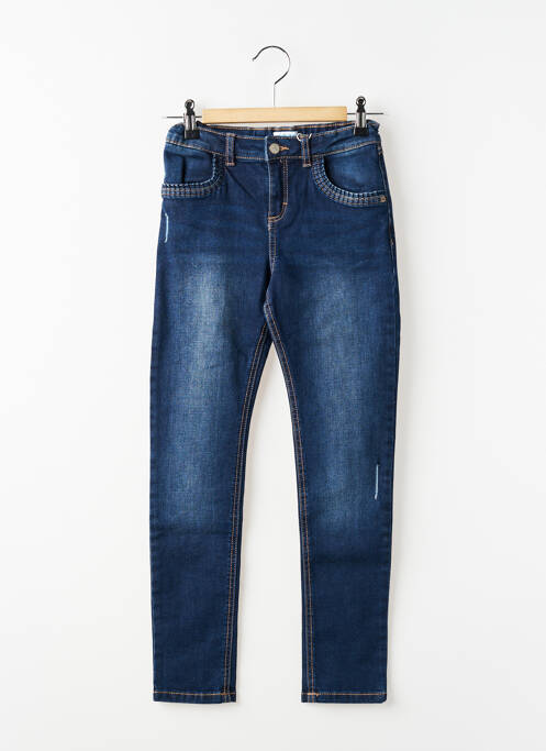 Jeans coupe slim stretch taille ajustable bleu MAYORAL fille