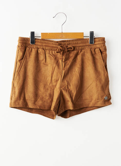 Short stretch taille élastique marron BECKARO fille