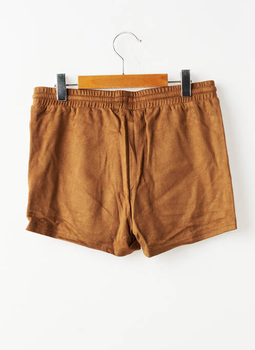 Short stretch taille élastique marron BECKARO fille