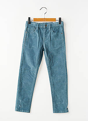 Pantalon slim fermeture zippée sous rabat boutonné bleu MAYORAL garçon