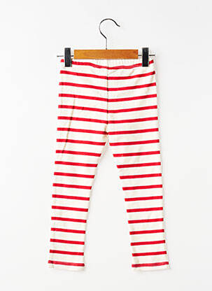 Legging imprimé fantaisie taille élastique rouge BULLE DE BB fille