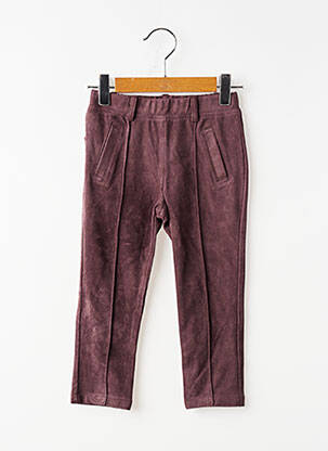 Pantalon slim taille élastique taille élastique marron BOBOLI fille