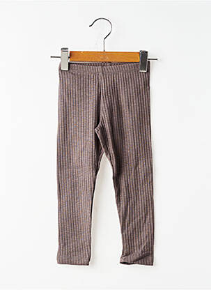 Legging slim taille élastique gris BOBOLI fille