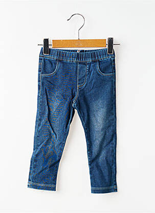 Jeans coupe slim tissage denim taille élastique bleu ABSORBA enfant