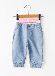 Pantalon droit resserrée sur le bas taille élastique bleu STERNTALER fille