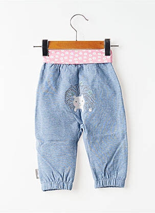 Pantalon droit resserrée sur le bas taille élastique bleu STERNTALER fille