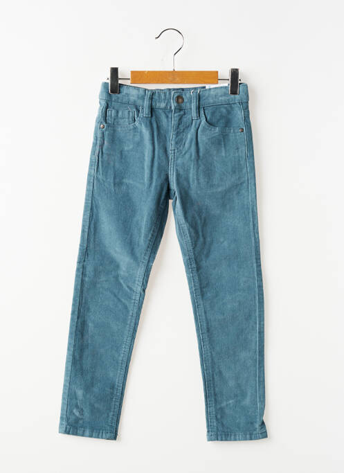 Pantalon slim fermeture zippée sous rabat boutonné bleu MAYORAL garcon