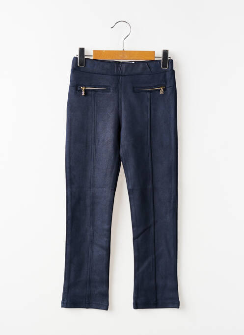 Pantalon slim taille élastique taille élastique bleu MAYORAL fille