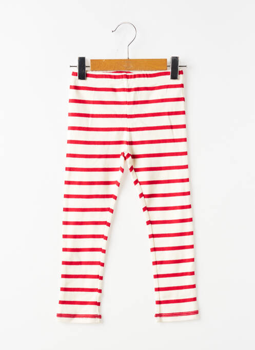 Legging slim taille élastique rouge BULLE DE BB fille