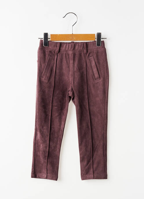 Pantalon slim taille élastique taille élastique marron BOBOLI fille