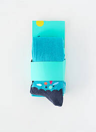 Chaussettes maille fine bleu BOBOLI fille