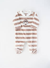Pyjama fermeture pressionnée marron MAYORAL garçon