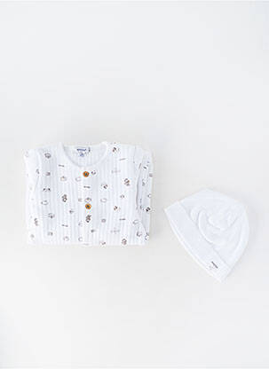 Pyjama imprimé fantaisie blanc ABSORBA enfant