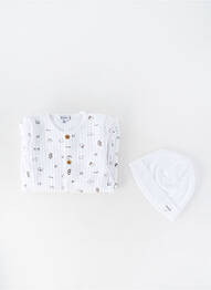 Pyjama col rond blanc ABSORBA enfant