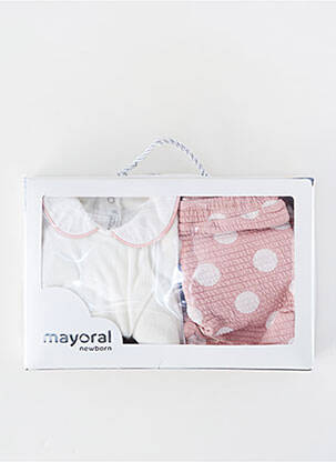 Ensemble pantalon manches longues rose MAYORAL fille