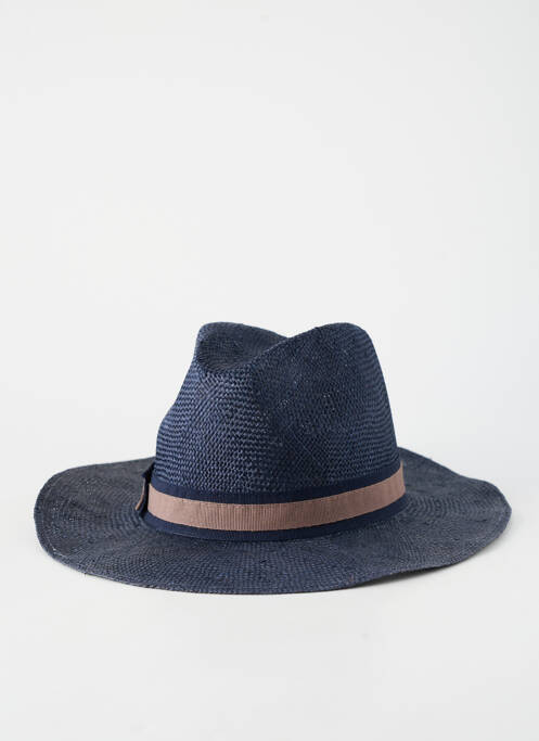 Chapeau forme chapeau paille bleu MTM homme
