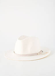 Chapeau forme chapeau paille blanc M BY FLECHET homme