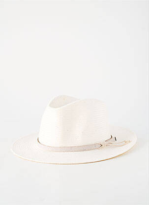 Chapeau forme chapeau paille blanc M BY FLECHET homme