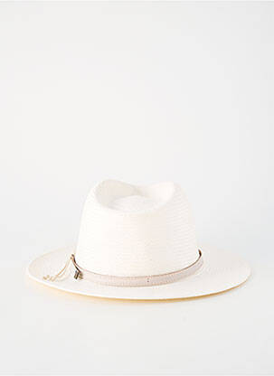 Chapeau forme chapeau paille blanc M BY FLECHET homme