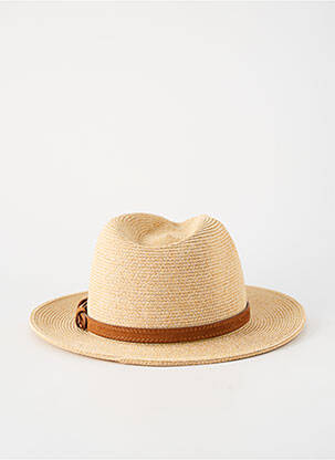 Chapeau forme chapeau paille marron VIA LORENZO homme