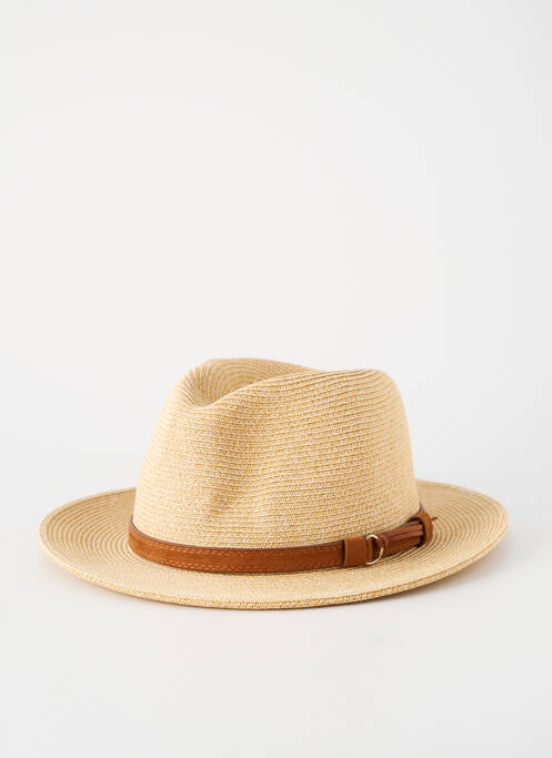 Chapeau forme chapeau paille marron VIA LORENZO homme
