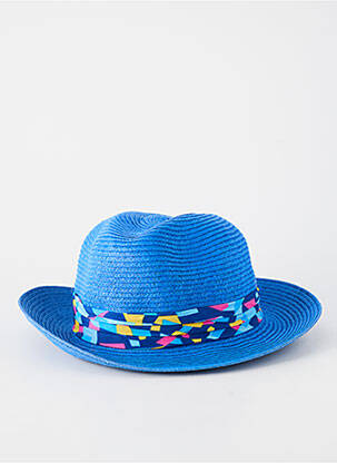 Chapeau imprimé fantaisie bleu CRAMBES unisexe