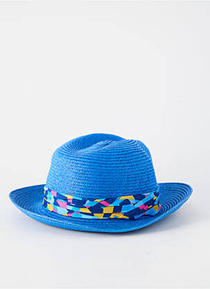 Chapeau imprimé fantaisie bleu CRAMBES unisexe