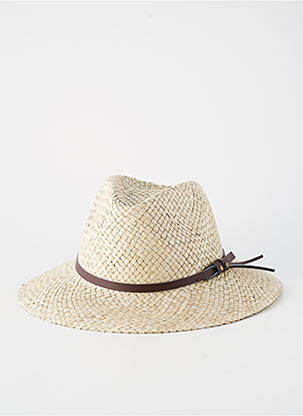 Chapeau forme chapeau paille beige AUREGA homme