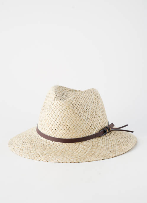 Chapeau forme chapeau paille beige AUREGA homme