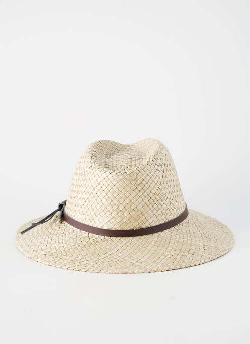 Chapeau forme chapeau paille beige AUREGA homme