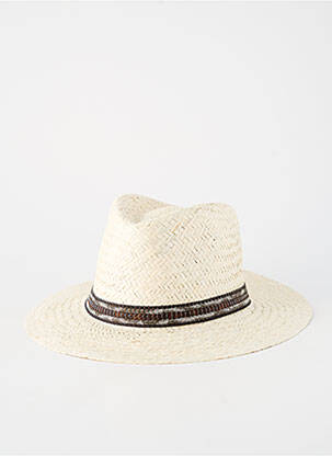 Chapeau forme chapeau paille beige AUREGA homme