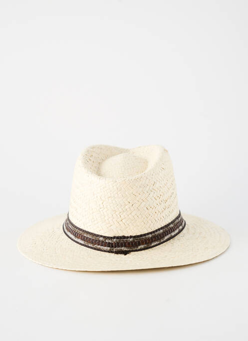 Chapeau forme chapeau paille beige AUREGA homme