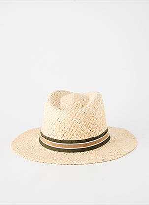 Chapeau imprimé rayures vert AUREGA homme