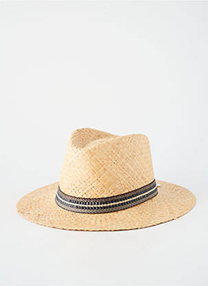 Chapeau forme chapeau paille beige AUREGA homme