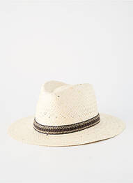 Chapeau forme chapeau paille beige AUREGA homme