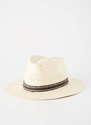Chapeau forme chapeau paille beige AUREGA homme