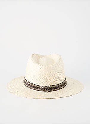 Chapeau forme chapeau paille beige AUREGA homme