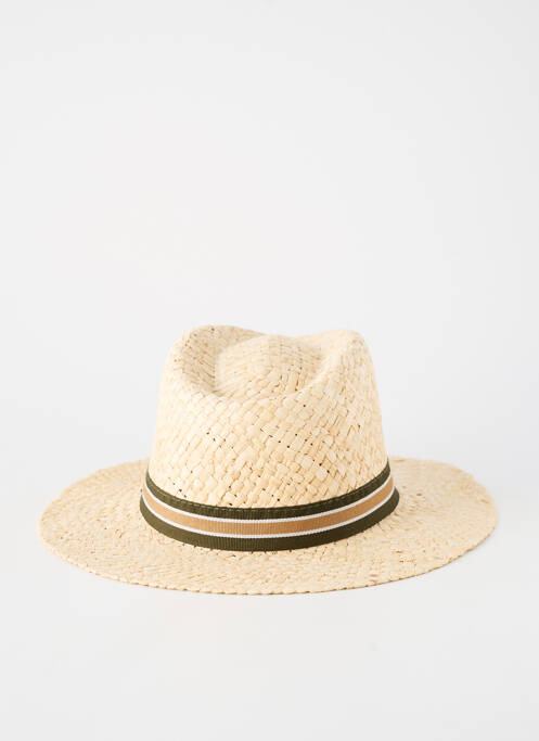 Chapeau imprimé rayures vert AUREGA homme