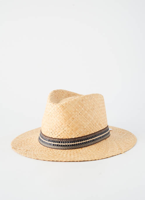 Chapeau forme chapeau paille beige AUREGA homme
