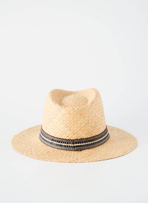 Chapeau forme chapeau paille beige AUREGA homme