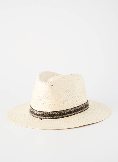 Chapeau forme chapeau paille beige AUREGA homme