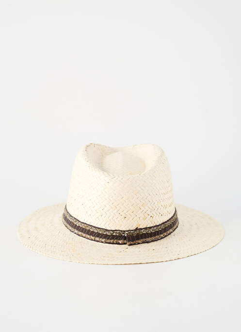 Chapeau forme chapeau paille beige AUREGA homme