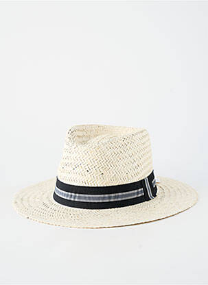 Chapeau imprimé rayures noir AUREGA homme