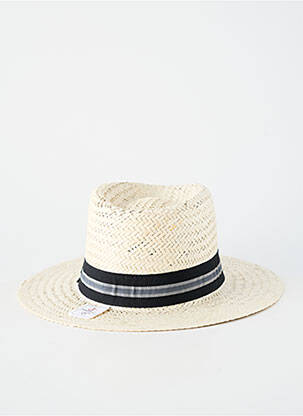 Chapeau imprimé rayures noir AUREGA homme