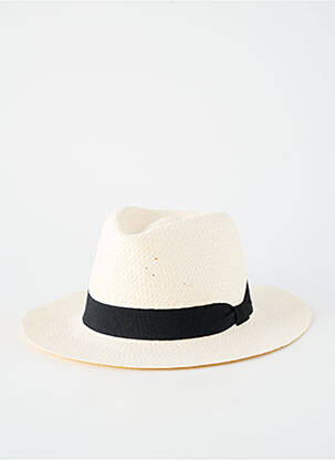 Chapeau forme chapeau paille noir AUREGA homme