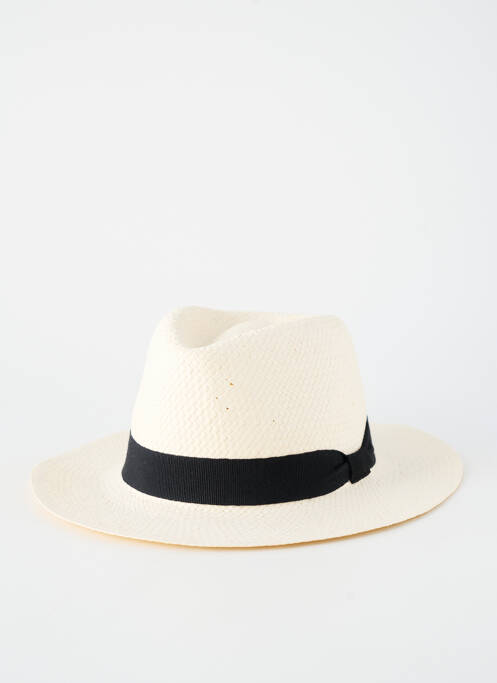 Chapeau forme chapeau paille noir AUREGA homme